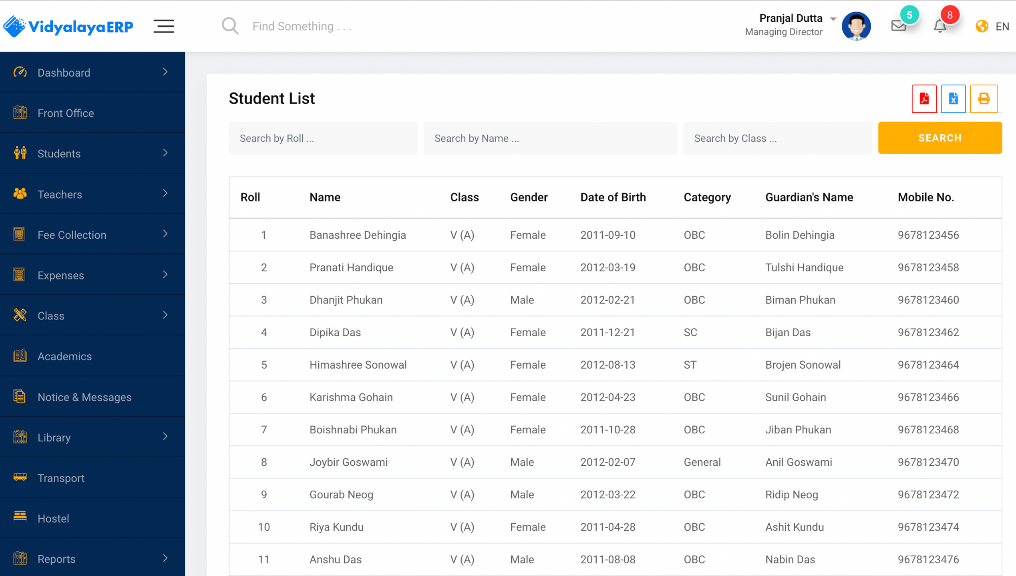 Student <br> Management